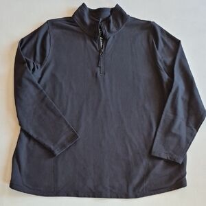 St Johns BAY Black Quarter-Zip Pullover